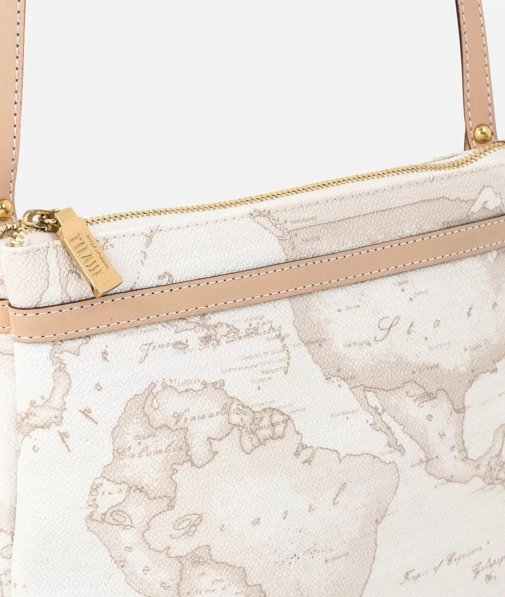 Art.C N140 6188 Geo White Bandoliera grande Alviero Martini