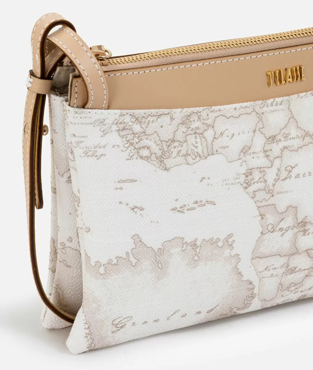 Art.C E005 6188 Geo White borsa a tracolla media