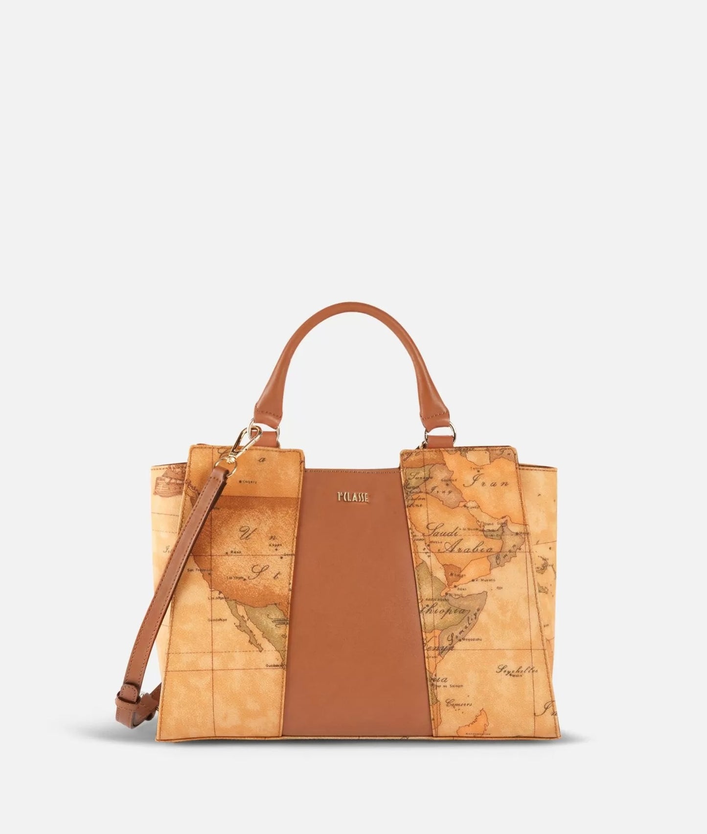 Art.C E028 6000 Geo Classic Borsa a mano piccola con inserto centrale