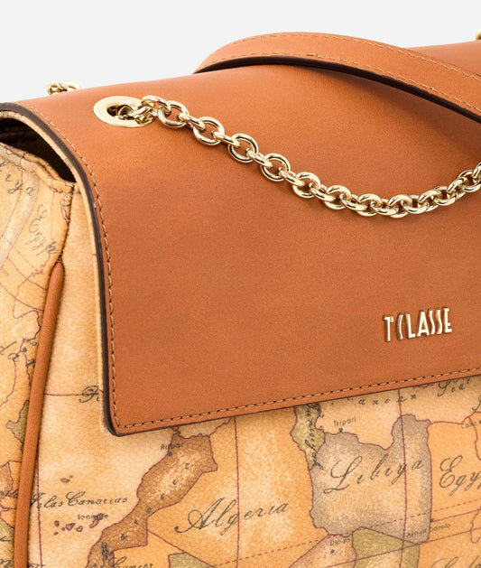 Art.C D096 6000 Geo Classic Borsa mini con battente in pelle