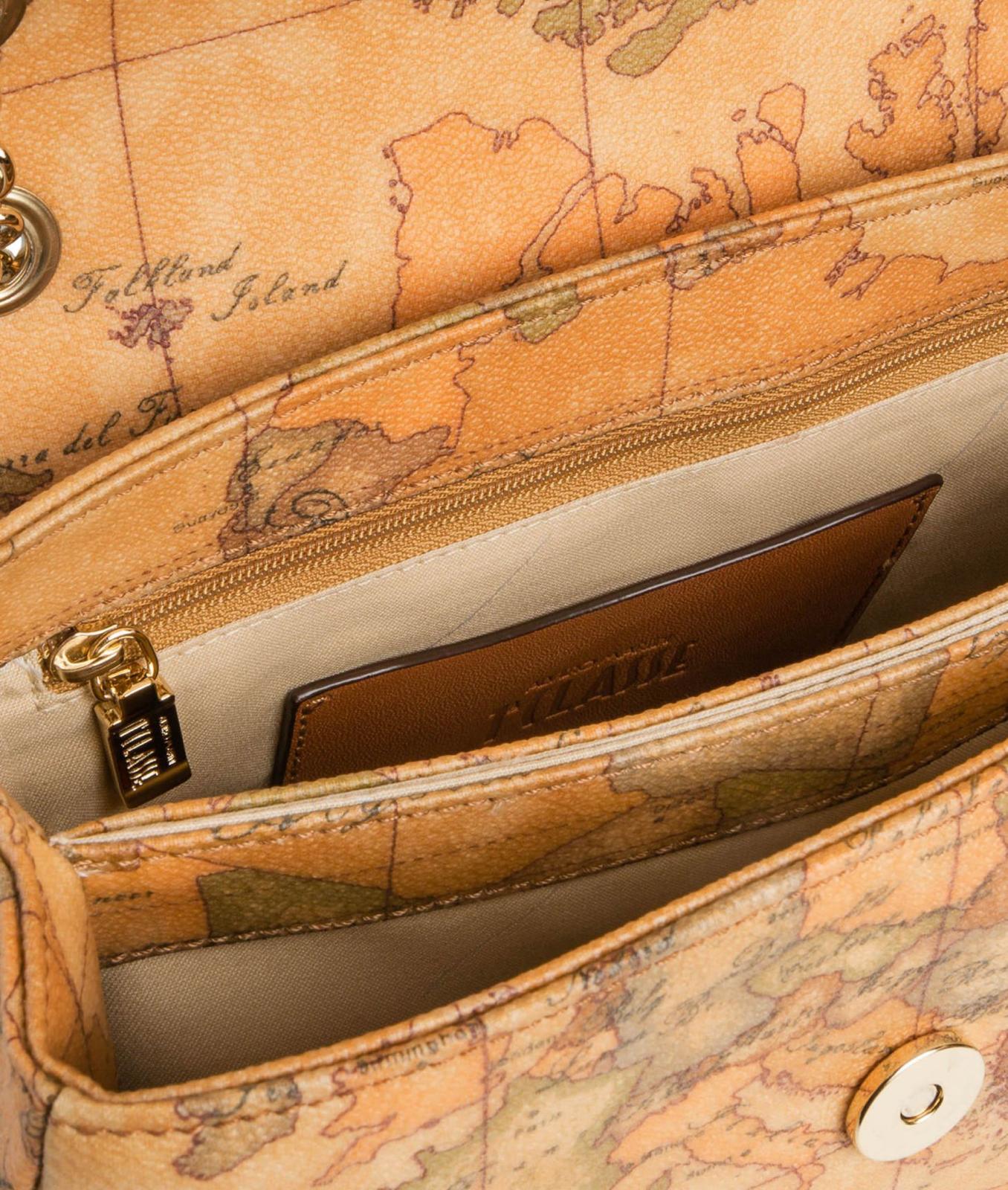 Art.C D096 6000 Geo Classic Borsa mini con battente in pelle