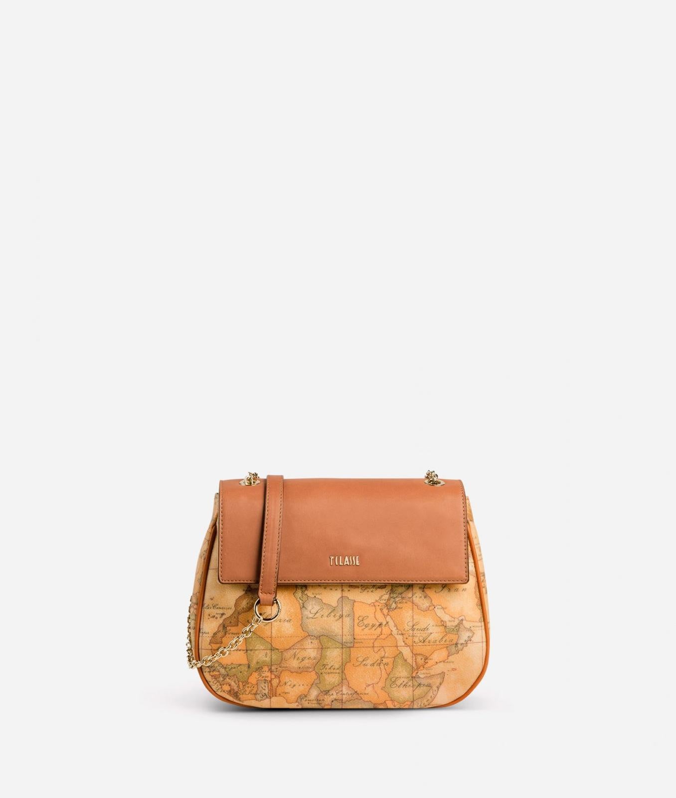 Art.C D096 6000 Geo Classic Borsa mini con battente in pelle